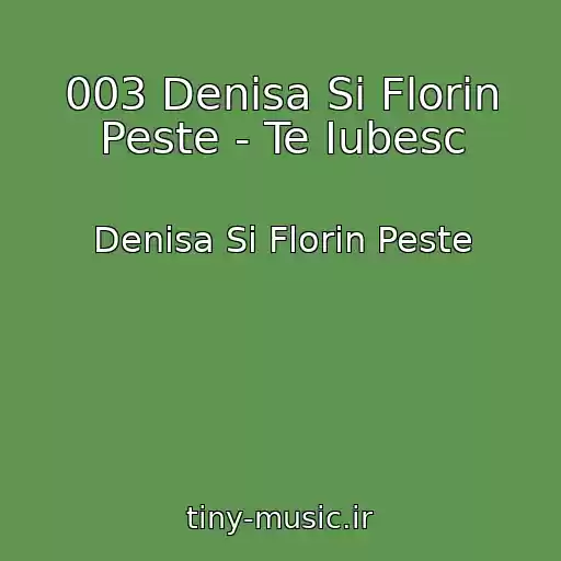 کاور آهنگ 003 Denisa Si Florin Peste - Te Iubesc از Denisa Si Florin Peste
