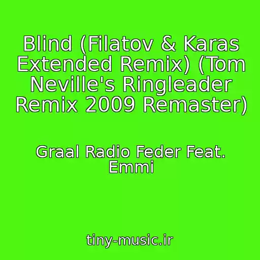 کاور آهنگ Blind (Filatov & Karas Extended Remix) (Tom Neville's Ringleader Remix 2009 Remaster) از Graal Radio Feder Feat. Emmi