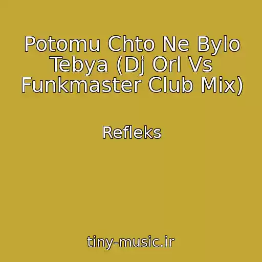 کاور آهنگ Potomu Chto Ne Bylo Tebya (Dj Orl Vs Funkmaster Club Mix) از Refleks