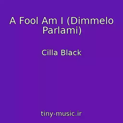کاور آهنگ A Fool Am I (Dimmelo Parlami) از Cilla Black