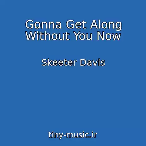 کاور آهنگ Gonna Get Along Without You Now از Skeeter Davis
