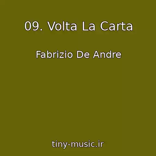 کاور آهنگ 09. Volta La Carta از Fabrizio De Andre