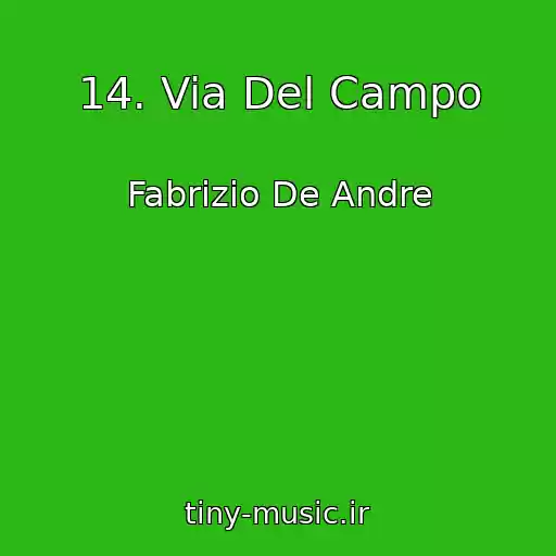 کاور آهنگ 14. Via Del Campo از Fabrizio De Andre