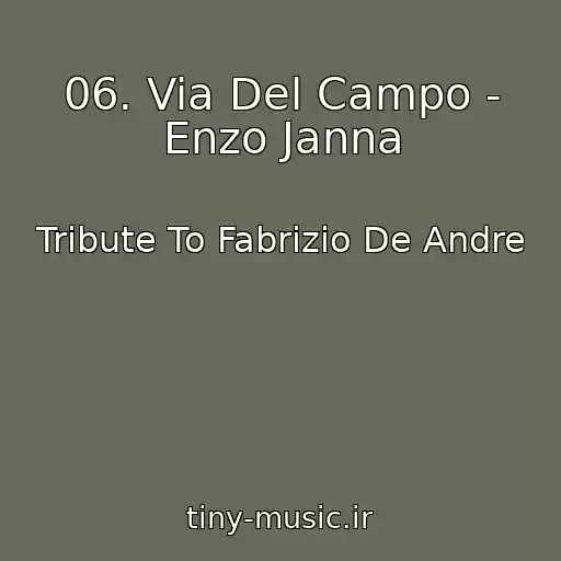 کاور آهنگ 06. Via Del Campo - Enzo Janna از Tribute To Fabrizio De Andre