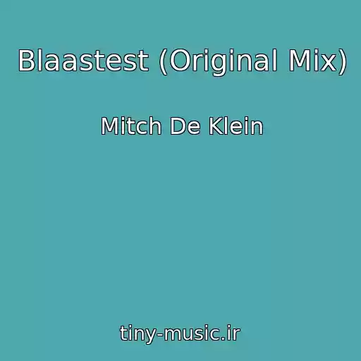 کاور آهنگ Blaastest (Original Mix) از Mitch De Klein