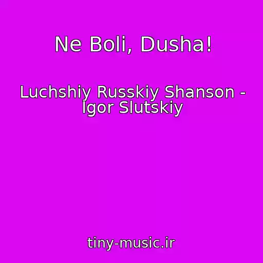 کاور آهنگ Ne Boli, Dusha! از Luchshiy Russkiy Shanson - Igor Slutskiy