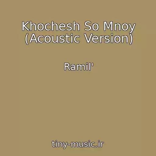کاور آهنگ Khochesh So Mnoy (Acoustic Version) از Ramil'