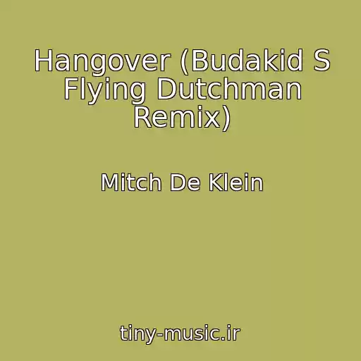 کاور آهنگ Hangover (Budakid S Flying Dutchman Remix) از Mitch De Klein