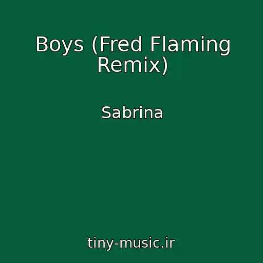 کاور آهنگ Boys (Fred Flaming Remix) از Sabrina