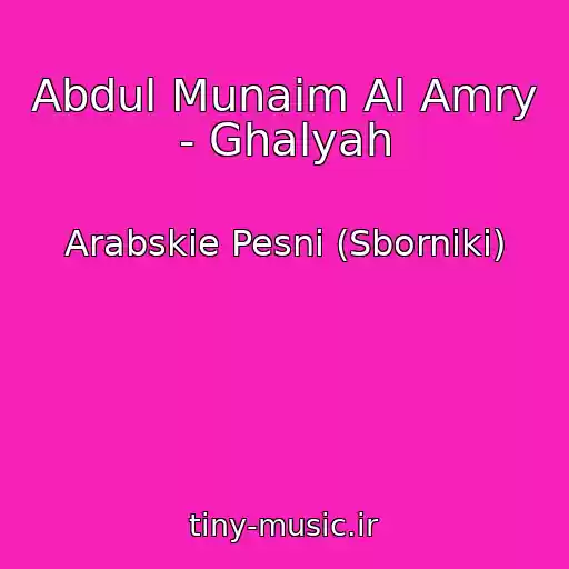 کاور آهنگ Abdul Munaim Al Amry - Ghalyah از Arabskie Pesni (Sborniki)