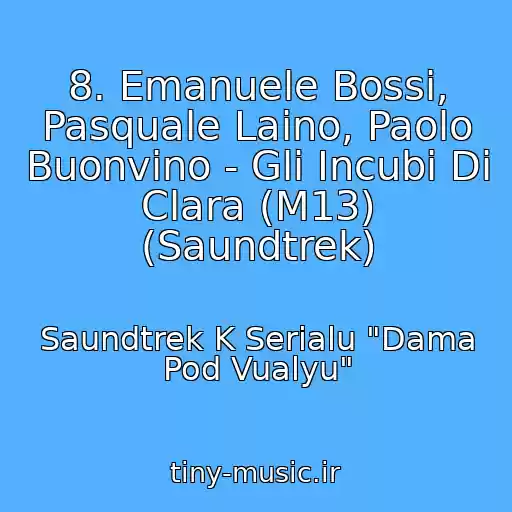 کاور آهنگ 8. Emanuele Bossi, Pasquale Laino, Paolo Buonvino - Gli Incubi Di Clara (M13) (Saundtrek) از Saundtrek K Serialu "Dama Pod Vualyu"