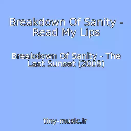 کاور آهنگ Breakdown Of Sanity - Read My Lips از Breakdown Of Sanity - The Last Sunset (2009)