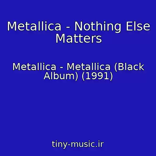 کاور آهنگ Metallica - Nothing Else Matters از Metallica - Metallica (Black Album) (1991)