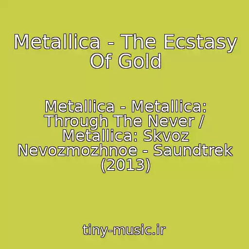 کاور آهنگ Metallica - The Ecstasy Of Gold از Metallica - Metallica: Through The Never / Metallica: Skvoz Nevozmozhnoe - Saundtrek (2013)