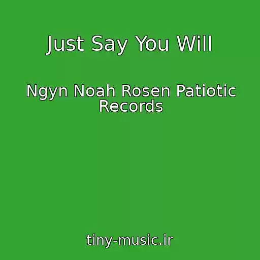 کاور آهنگ Just Say You Will از Ngyn Noah Rosen Patiotic Records