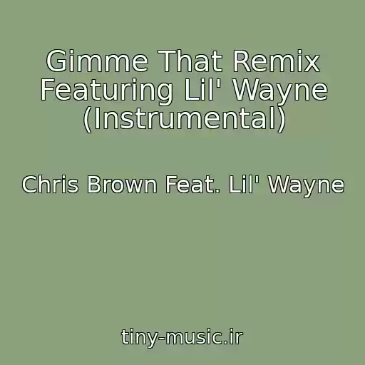 کاور آهنگ Gimme That Remix Featuring Lil' Wayne (Instrumental) از Chris Brown Feat. Lil' Wayne