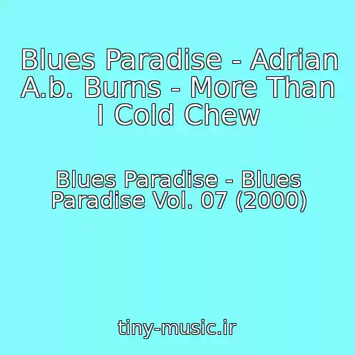 کاور آهنگ Blues Paradise - Adrian A.b. Burns - More Than I Cold Chew از Blues Paradise - Blues Paradise Vol. 07 (2000)