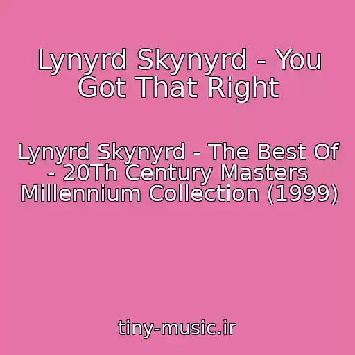 کاور آهنگ Lynyrd Skynyrd - You Got That Right از Lynyrd Skynyrd - The Best Of - 20Th Century Masters Millennium Collection (1999)
