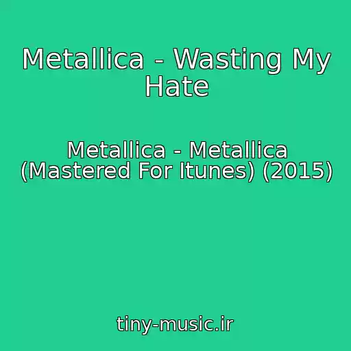 کاور آهنگ Metallica - Wasting My Hate از Metallica - Metallica (Mastered For Itunes) (2015)