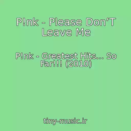 کاور آهنگ P!nk - Please Don’T Leave Me از P!nk - Greatest Hits... So Far!!! (2010)