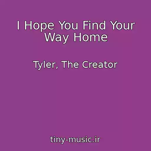 کاور آهنگ I Hope You Find Your Way Home از Tyler, The Creator