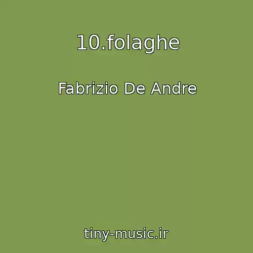 کاور آهنگ 10.folaghe از Fabrizio De Andre