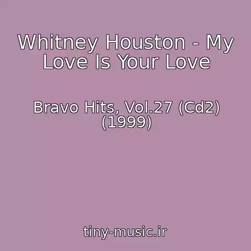 کاور آهنگ Whitney Houston - My Love Is Your Love از Bravo Hits, Vol.27 (Cd2) (1999)