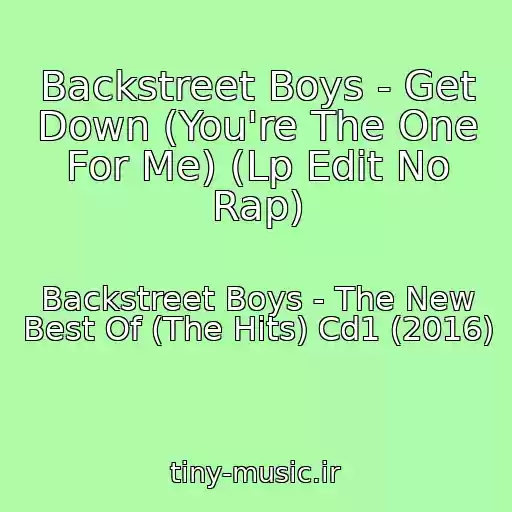 کاور آهنگ Backstreet Boys - Get Down (You're The One For Me) (Lp Edit No Rap) از Backstreet Boys - The New Best Of (The Hits) Cd1 (2016)