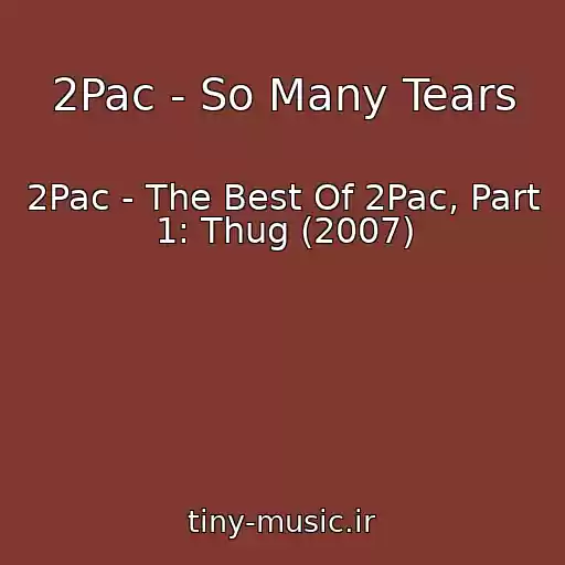 کاور آهنگ 2Pac - So Many Tears از 2Pac - The Best Of 2Pac, Part 1: Thug (2007)