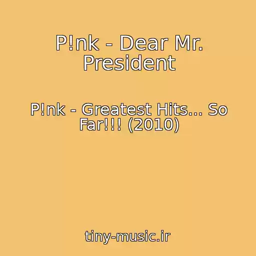 کاور آهنگ P!nk - Dear Mr. President از P!nk - Greatest Hits... So Far!!! (2010)