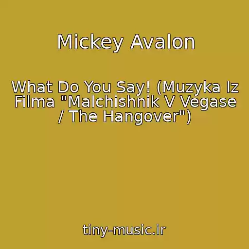 کاور آهنگ Mickey Avalon از What Do You Say! (Muzyka Iz Filma "Malchishnik V Vegase / The Hangover")