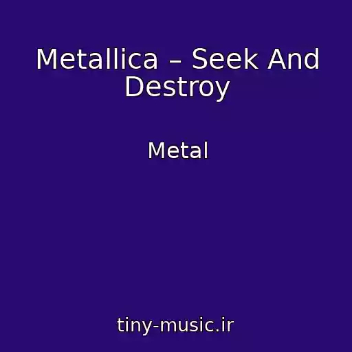 کاور آهنگ Metallica – Seek And Destroy از Metal