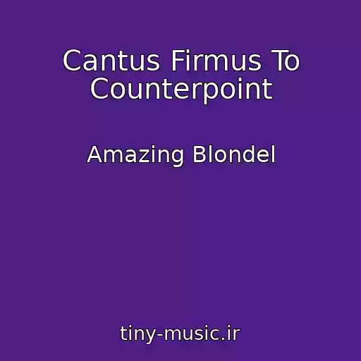 کاور آهنگ Cantus Firmus To Counterpoint از Amazing Blondel