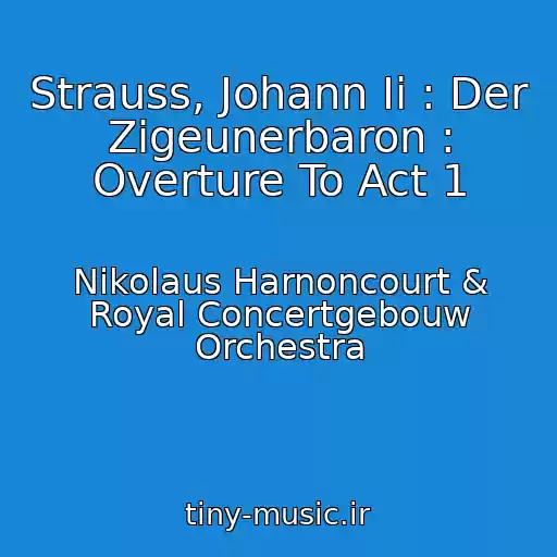 کاور آهنگ Strauss, Johann Ii : Der Zigeunerbaron : Overture To Act 1 از Nikolaus Harnoncourt & Royal Concertgebouw Orchestra