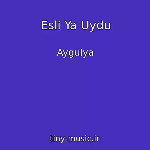 کاور آهنگ Esli Ya Uydu از Aygulya
