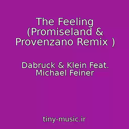 کاور آهنگ The Feeling (Promiseland & Provenzano Remix ) از Dabruck & Klein Feat. Michael Feiner