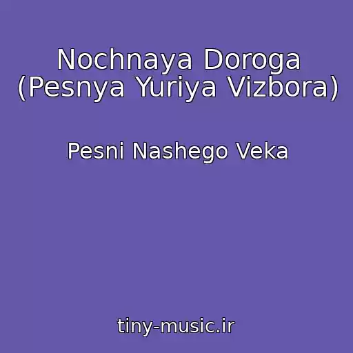 کاور آهنگ Nochnaya Doroga (Pesnya Yuriya Vizbora) از Pesni Nashego Veka