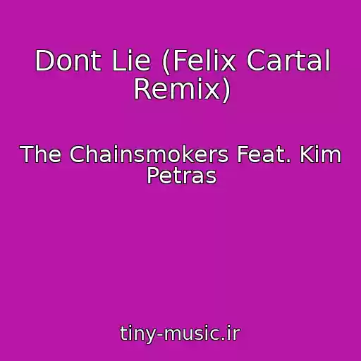 کاور آهنگ Dont Lie (Felix Cartal Remix) از The Chainsmokers Feat. Kim Petras