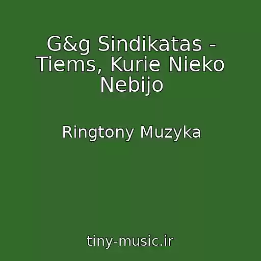 کاور آهنگ G&g Sindikatas - Tiems, Kurie Nieko Nebijo از Ringtony Muzyka