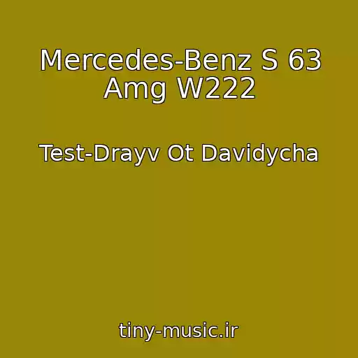 کاور آهنگ Mercedes-Benz S 63 Amg W222 از Test-Drayv Ot Davidycha