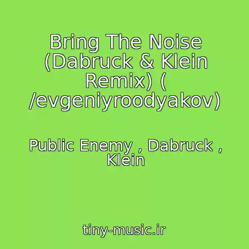 کاور آهنگ Bring The Noise (Dabruck & Klein Remix) ( /evgeniyroodyakov) از Public Enemy , Dabruck , Klein
