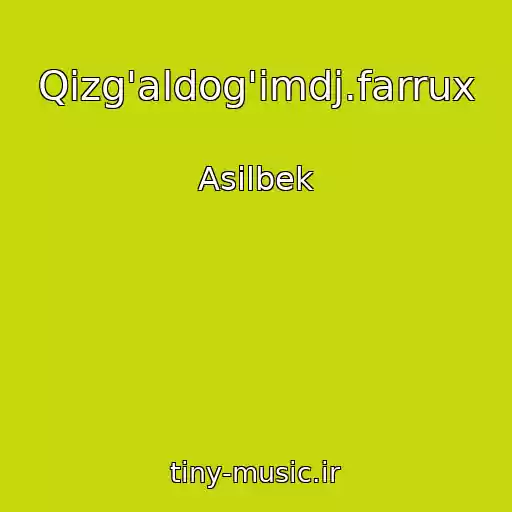کاور آهنگ Qizg'aldog'imdj.farrux از Asilbek