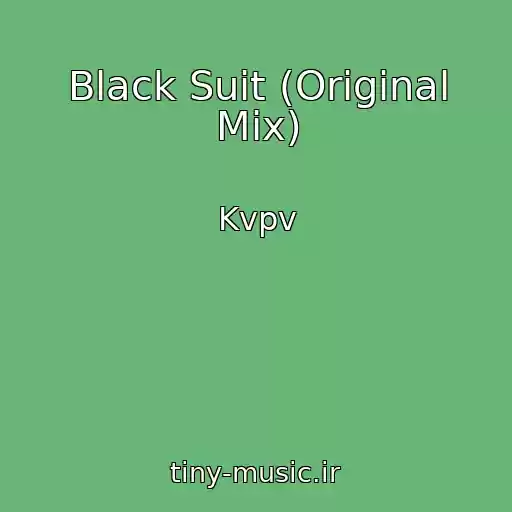 کاور آهنگ Black Suit (Original Mix) از Kvpv