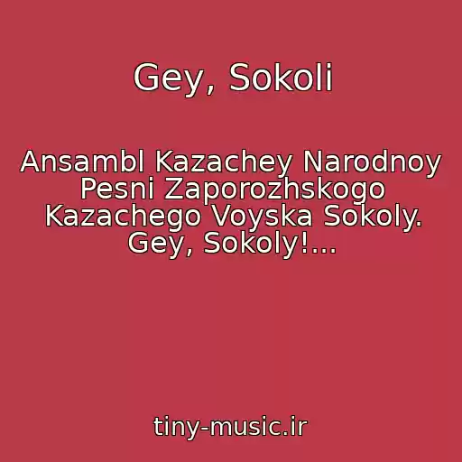 کاور آهنگ Gey, Sokoli از Ansambl Kazachey Narodnoy Pesni Zaporozhskogo Kazachego Voyska Sokoly. Gey, Sokoly!...