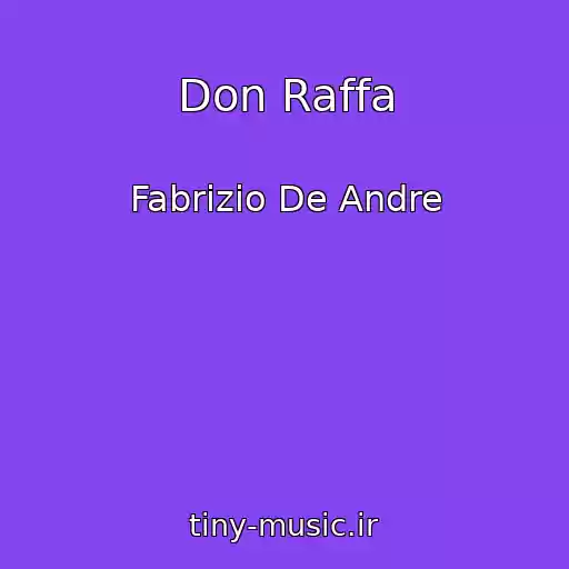کاور آهنگ Don Raffa از Fabrizio De Andre