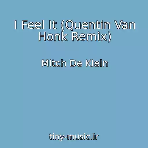 کاور آهنگ I Feel It (Quentin Van Honk Remix) از Mitch De Klein