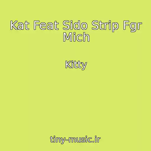 کاور آهنگ Kat Feat Sido Strip Fgr Mich از Kitty