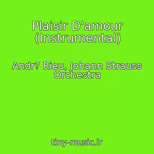 کاور آهنگ Plaisir D'amour (Instrumental) از Andr? Rieu, Johann Strauss Orchestra