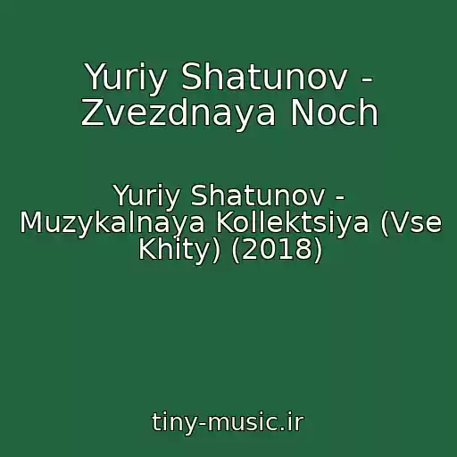 کاور آهنگ Yuriy Shatunov - Zvezdnaya Noch از Yuriy Shatunov - Muzykalnaya Kollektsiya (Vse Khity) (2018)