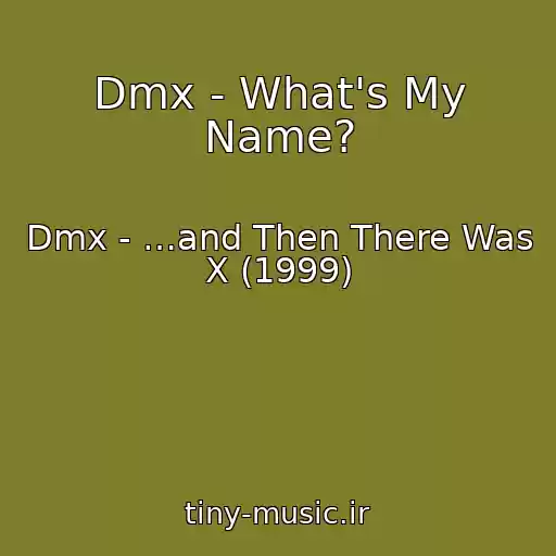 کاور آهنگ Dmx - What's My Name? از Dmx - …and Then There Was X (1999)
